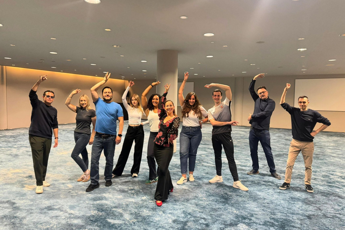 group flamenco class in Barcelona.