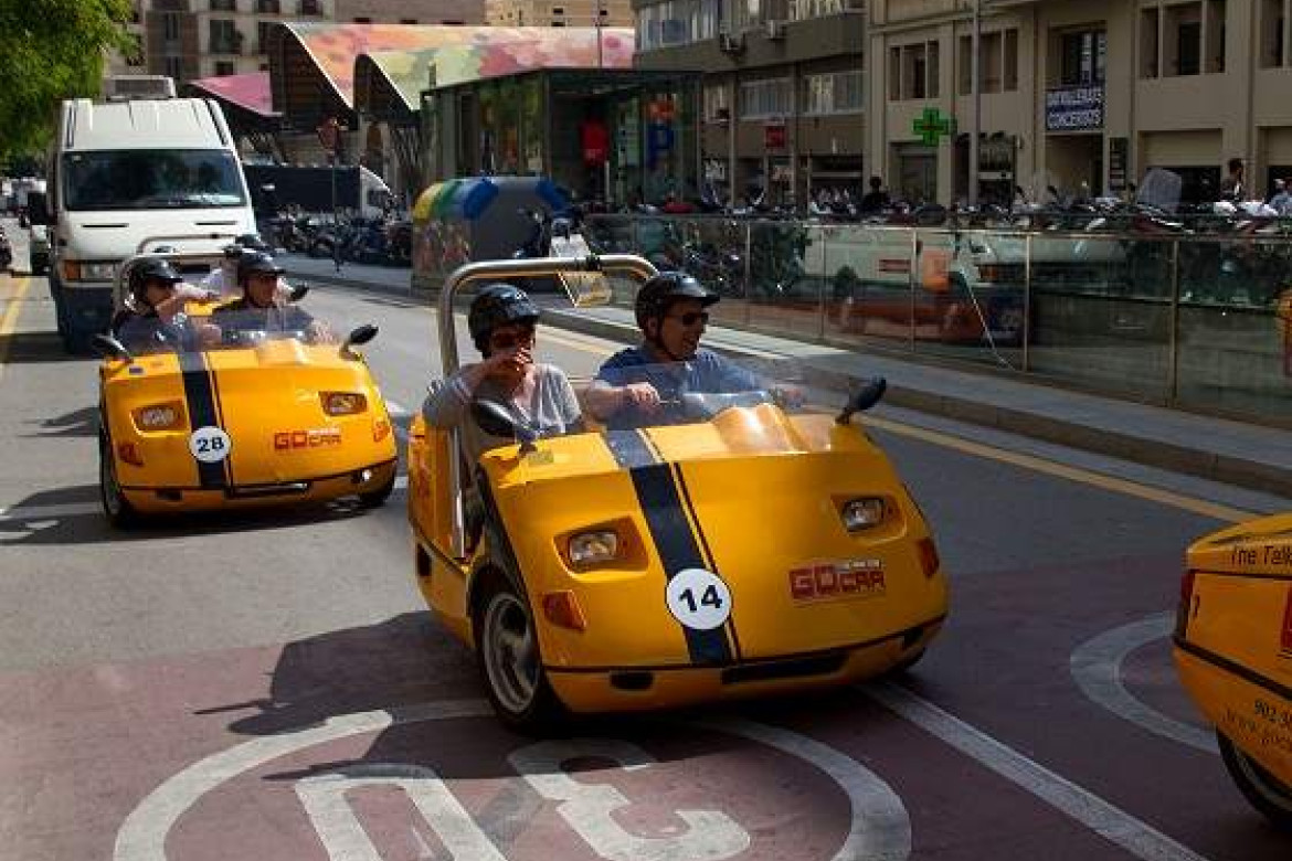 GoCar tour in Barcelona.