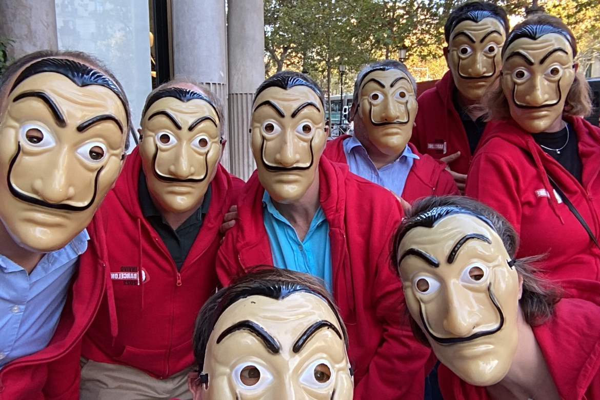 Money heist team photo.