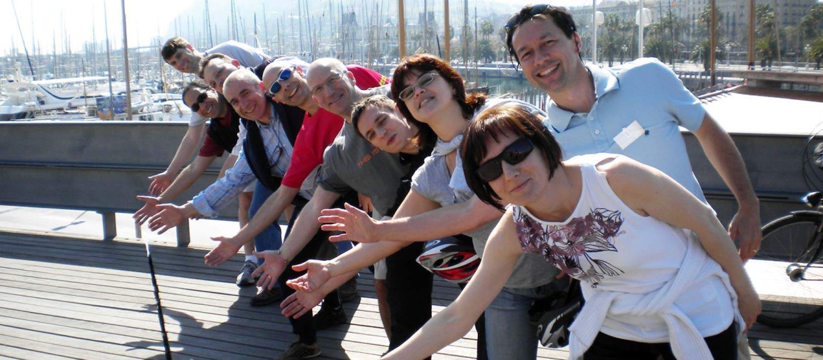Barcelona photo rallye team building activity.